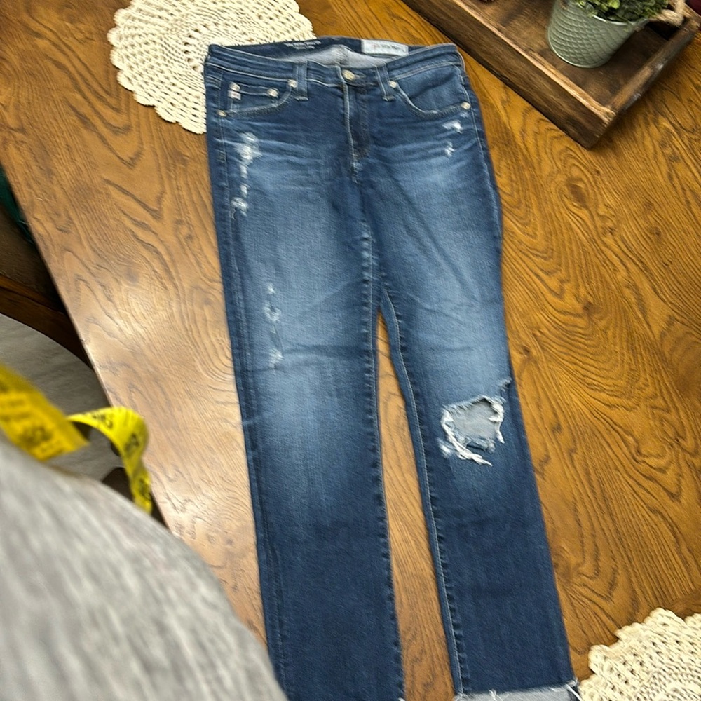 AG Adriano Goldschmidt Prima Cigarette Roll Up Jeans
